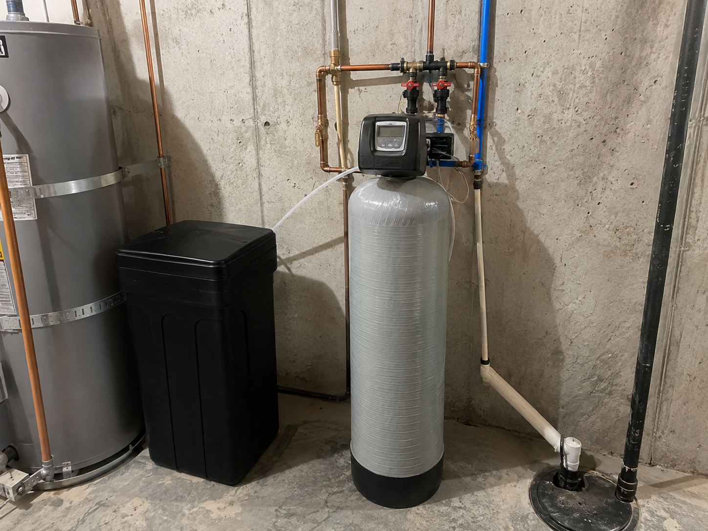 Water softener installation in Lehi, Utah – system installed by Water Damage Specialists